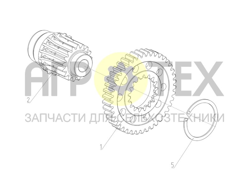 Чертеж Вал-шестерня (2650.03.15.260)